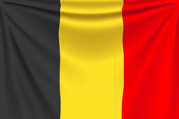 回船旗比利时 — 图库矢量图片