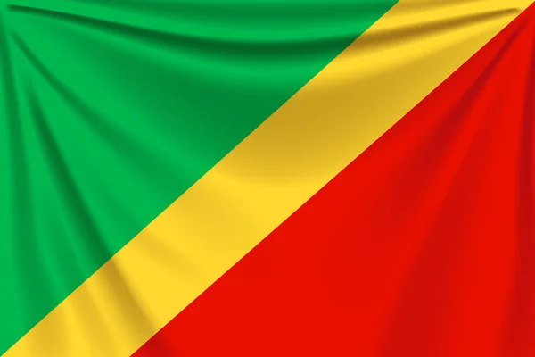 Πλάτη σημαία Κονγκό — Διανυσματικό Αρχείο