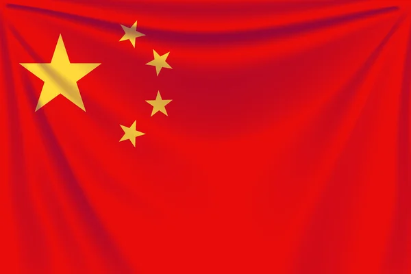 Κίνα πίσω σημαία — Διανυσματικό Αρχείο