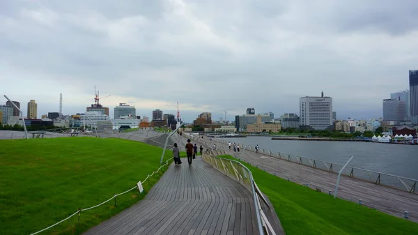 Префектура Канаґава Японія Вересня 2019 Йокогама Мандрівник Осанбаші Пірс Міжнародний — стокове фото