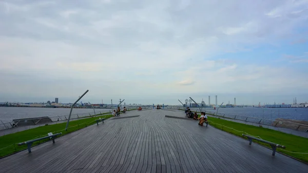 Kanagawa 2019 Osanbashi Yokohama International Passenger Terminal Rooftop Kujira Senaka — 스톡 사진