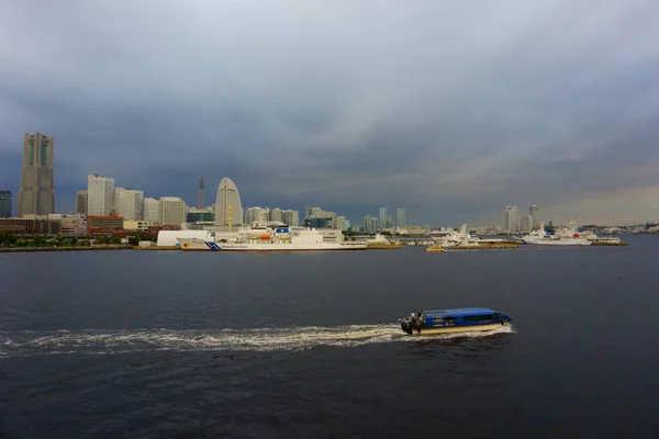 Prefectura Kanagawa Japón Septiembre 2019 Vista Del Distrito Minato Mirai — Foto de Stock