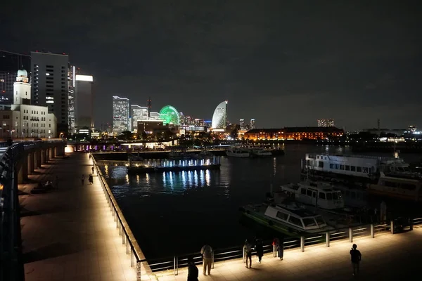 Kanagawa Län Japan Sep 2019 Utsikt Över Minato Mirai Distriktet — Stockfoto