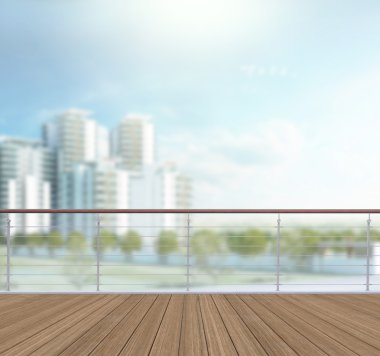 Balkon ve Teras dış arka plan bulanıklık