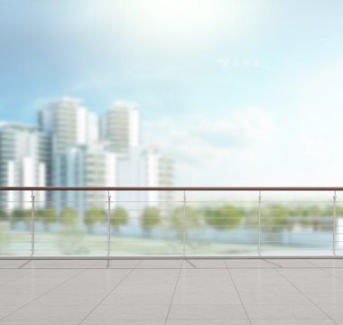 Balkon ve Teras dış arka plan bulanıklık
