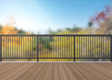 Balkon ve Teras, doğa arka plan bulanıklık