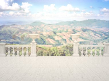 Balkon ve Teras, doğa arka plan bulanıklık