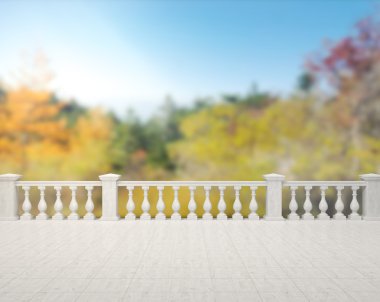 Balkon ve Teras, doğa arka plan bulanıklık