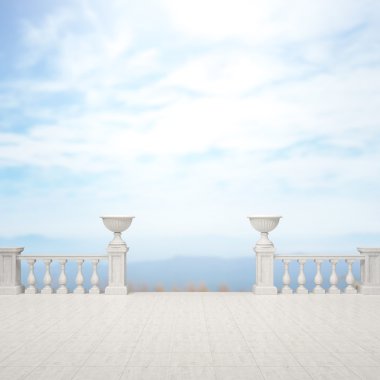 Balkon ve Teras, doğa arka plan bulanıklık