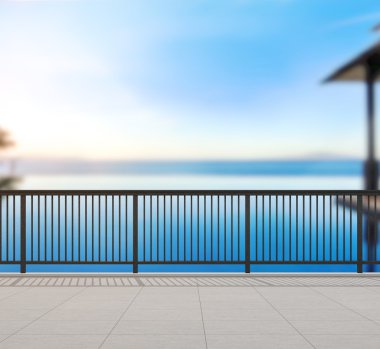 Balkon ve Teras, doğa arka plan bulanıklık