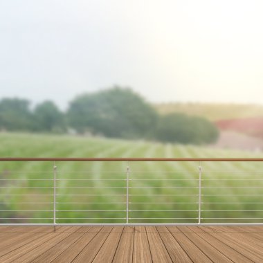 Balkon ve Teras, doğa arka plan bulanıklık