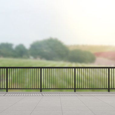 Balkon ve Teras, doğa arka plan bulanıklık