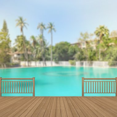 Balkon ve Teras, doğa arka plan bulanıklık