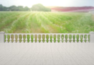 Balkon ve Teras, doğa arka plan bulanıklık