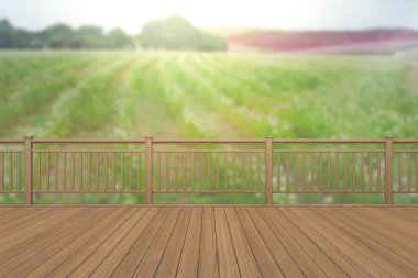 Balkon ve Teras, doğa arka plan bulanıklık