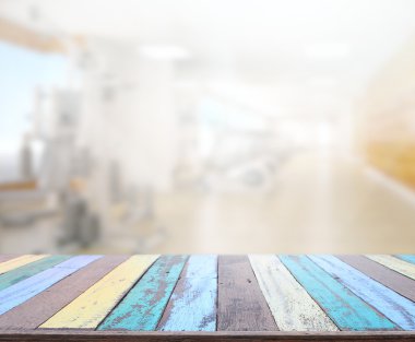 Masa üstü ve arka plan bulanıklık Fitness Spor Salonu