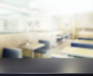 Top masa ve bina, arka plan bulanıklık