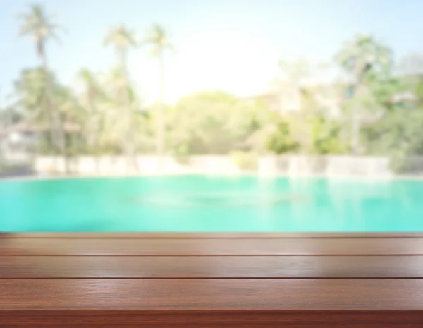 Table Top And Blur Nature of Background — Stock Photo, Image