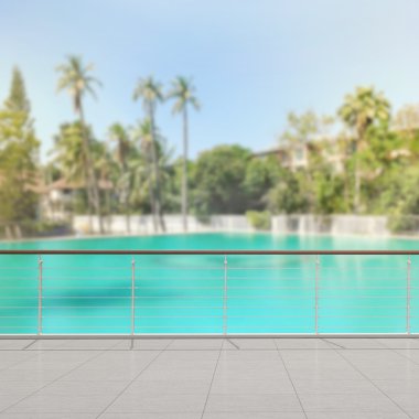 Balkon ve Teras, doğa arka plan bulanıklık