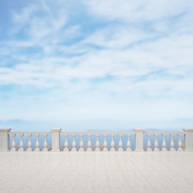 Balkon ve Teras, doğa arka plan bulanıklık