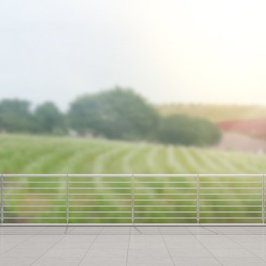 Balkon ve Teras, doğa arka plan bulanıklık