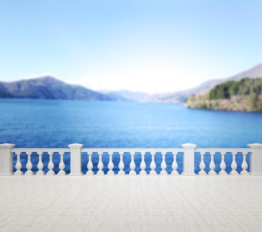 Balkon ve Teras, doğa arka plan bulanıklık