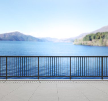 Balkon ve Teras, doğa arka plan bulanıklık