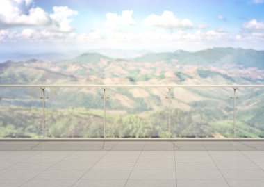 Balkon ve Teras, doğa arka plan bulanıklık