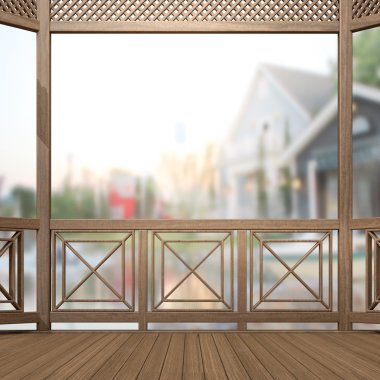 Balkon ve Teras dış arka plan bulanıklık