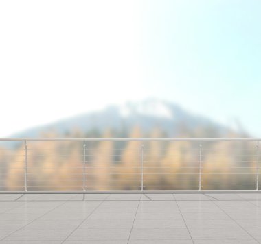 Balkon ve Teras, doğa arka plan bulanıklık