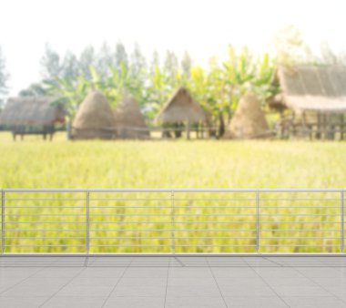 Balkon ve Teras, doğa arka plan bulanıklık