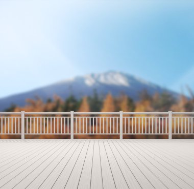 Balkon ve Teras, doğa arka plan bulanıklık