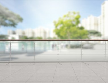 Balkon ve Teras dış arka plan bulanıklık