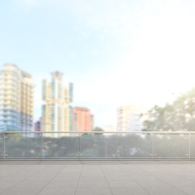 Balkon ve Teras dış arka plan bulanıklık