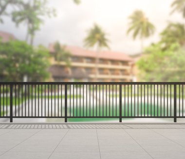 Balkon ve Teras dış arka plan bulanıklık