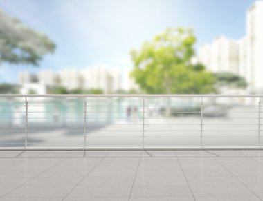 Balkon ve Teras dış arka plan bulanıklık