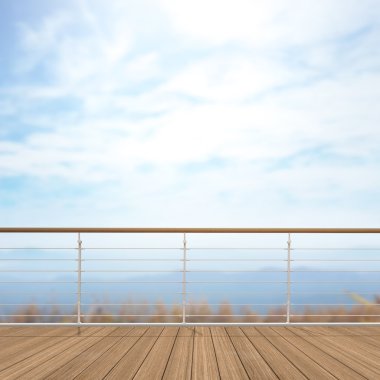 Balkon ve Teras, doğa arka plan bulanıklık