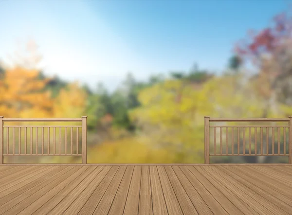 Balcón y Terraza de Desenfoque Fondo de la Naturaleza — Foto de Stock