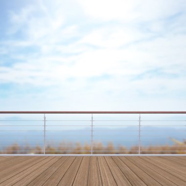 Balkon ve Teras, doğa arka plan bulanıklık