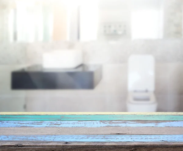 Table Top And Blur Interior of Background — Stock Photo, Image