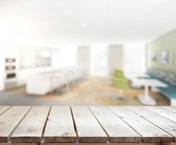 Table Top And Blur Interior of Background — Stock Photo, Image