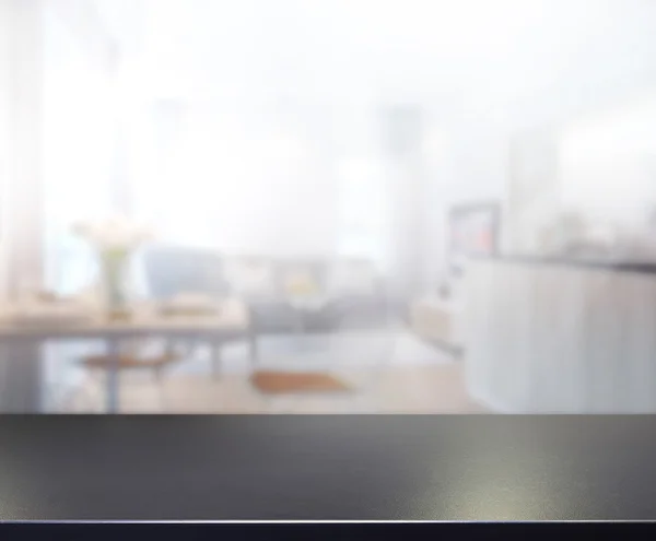 Table Top And Blur Interior of Background — Stock Photo, Image