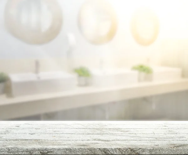 Table Top And Blur Interior of Background — Stock Photo, Image