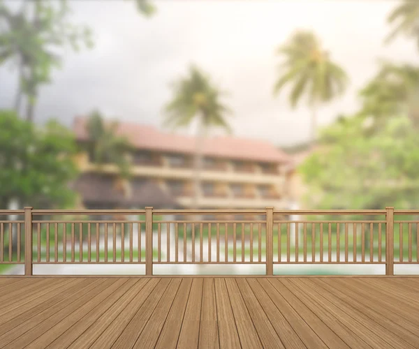 Balkon- és terasz a Blur külső háttér — Stock Fotó