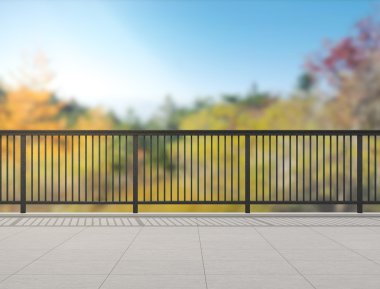 Balkon ve Teras, doğa arka plan bulanıklık