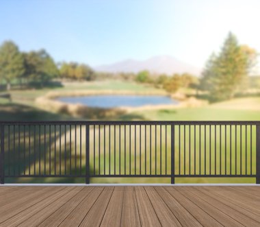 Balkon ve Teras, doğa arka plan bulanıklık