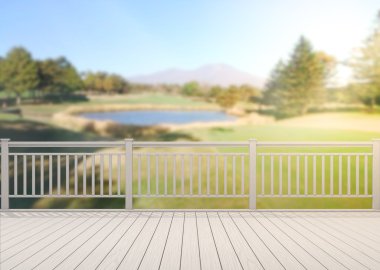 Balkon ve Teras, doğa arka plan bulanıklık