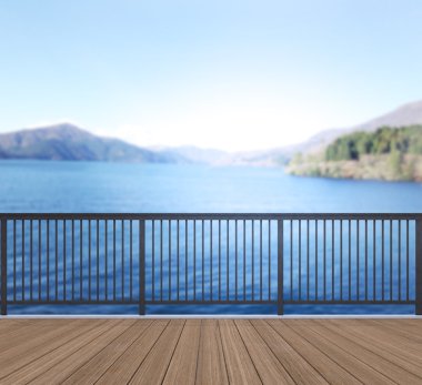 Balkon ve Teras, doğa arka plan bulanıklık