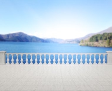 Balkon ve Teras, doğa arka plan bulanıklık