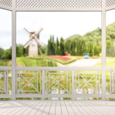 Balkon ve Teras, doğa arka plan bulanıklık